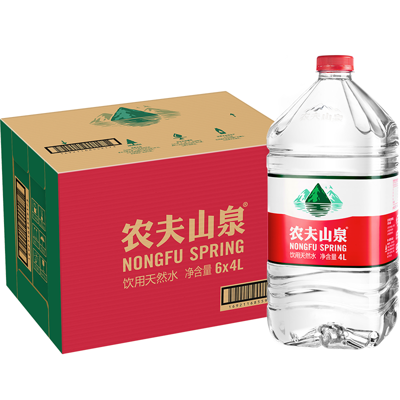 ũ��ɽȪ������Ȼˮ4L��6Ͱ