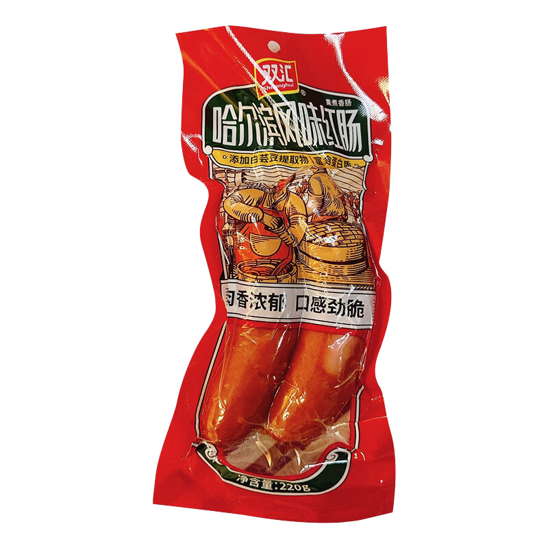 【详情领优惠】双汇哈尔滨风味红肠特色香肠火腿肠零食小吃