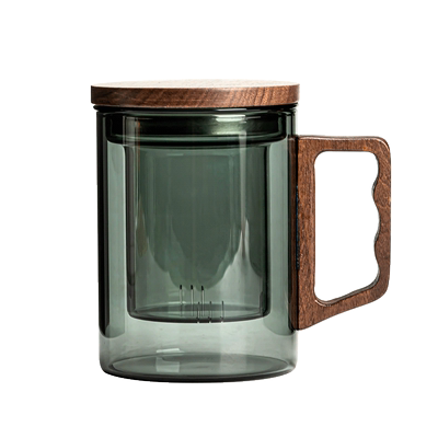 唐丰玻璃泡茶杯茶水分离个人专用