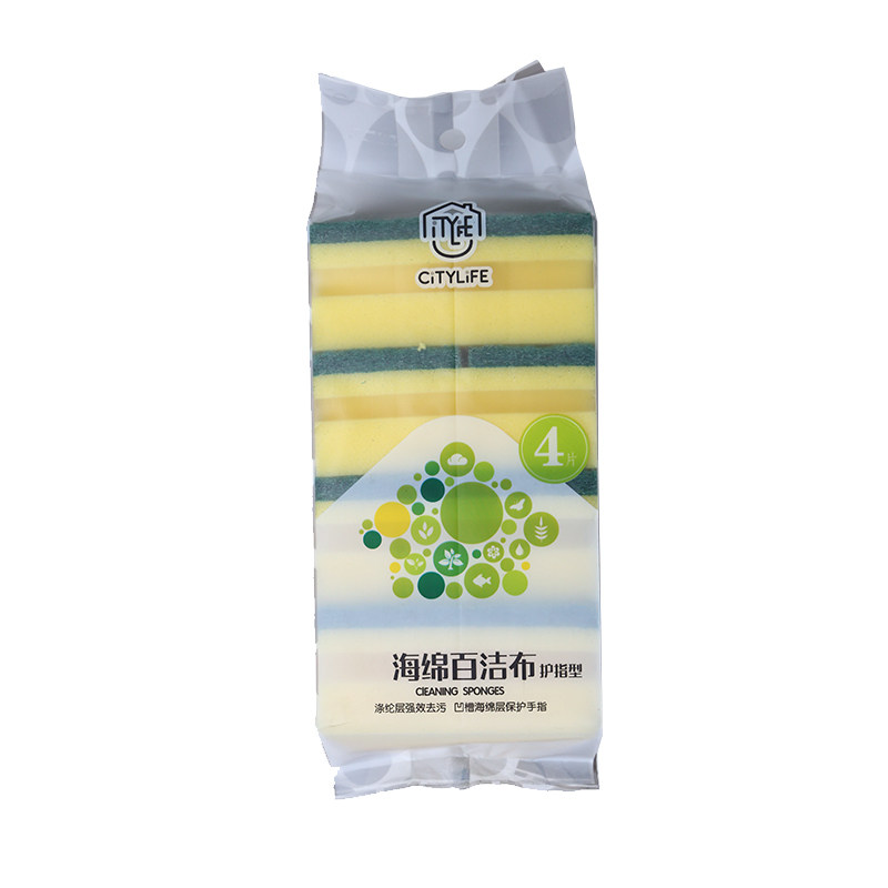 禧天龙CITY LIFE 海绵百洁布 56*105mm*4片属于什么档次？