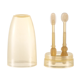 贝肽斯儿童牙刷1岁宝宝训练舌苔乳牙刷新生婴儿硅胶软毛指套牙刷