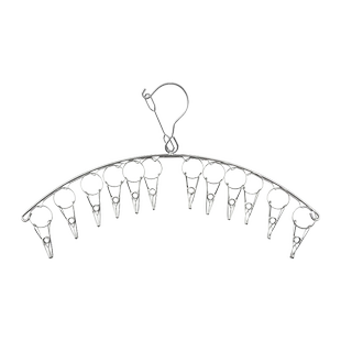 妙然夹衣架加厚不锈钢防风晾衣夹子儿童袜子家用衣物裤晾晒架