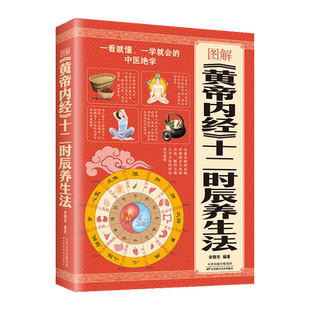 图解黄帝内经十二时辰养生法手法人体穴位图解大全书中医零基础