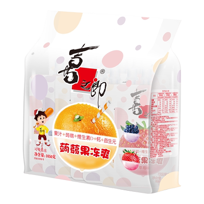 喜之郎可吸蒟蒻果冻爽75g*14支