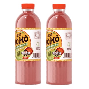 HOHO橄清血橙味滇橄榄枝果汁饮品1L*2瓶玉油柑汁维C饮料