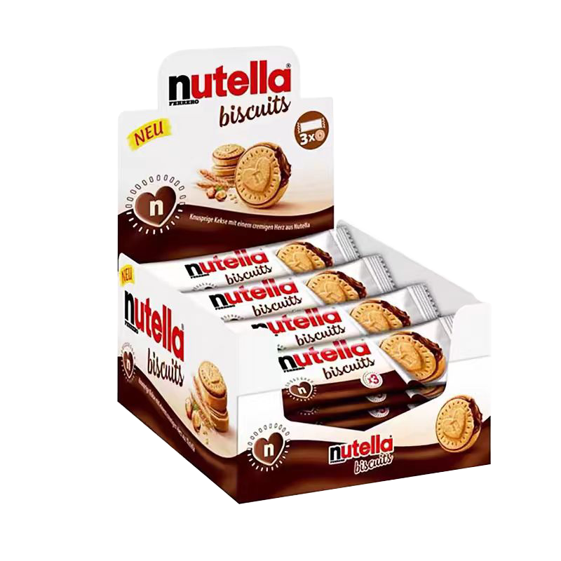 费列罗意榛滋醇心饼能多益nutella榛子巧克力酱夹心饼干露营零食