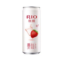 RIO锐澳微醺3度草莓乳酸菌伏特加风味鸡尾酒预调酒330