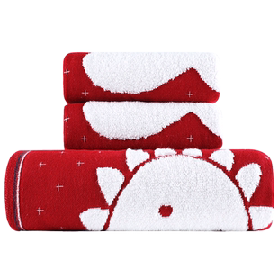 金号儿童卡通毛巾纯棉米菲兔全棉双层纱无捻毛巾浴巾方巾