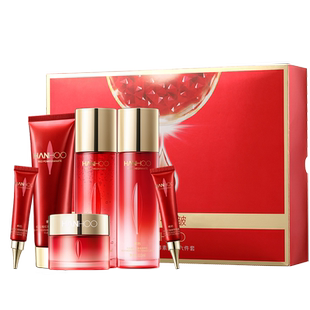 韩后红茶酵素抗皱淡纹礼盒修护紧致洁面水乳霜眼霜送妈妈护肤正品