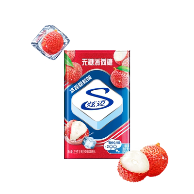 炫迈无糖冰摇荔枝味薄荷糖