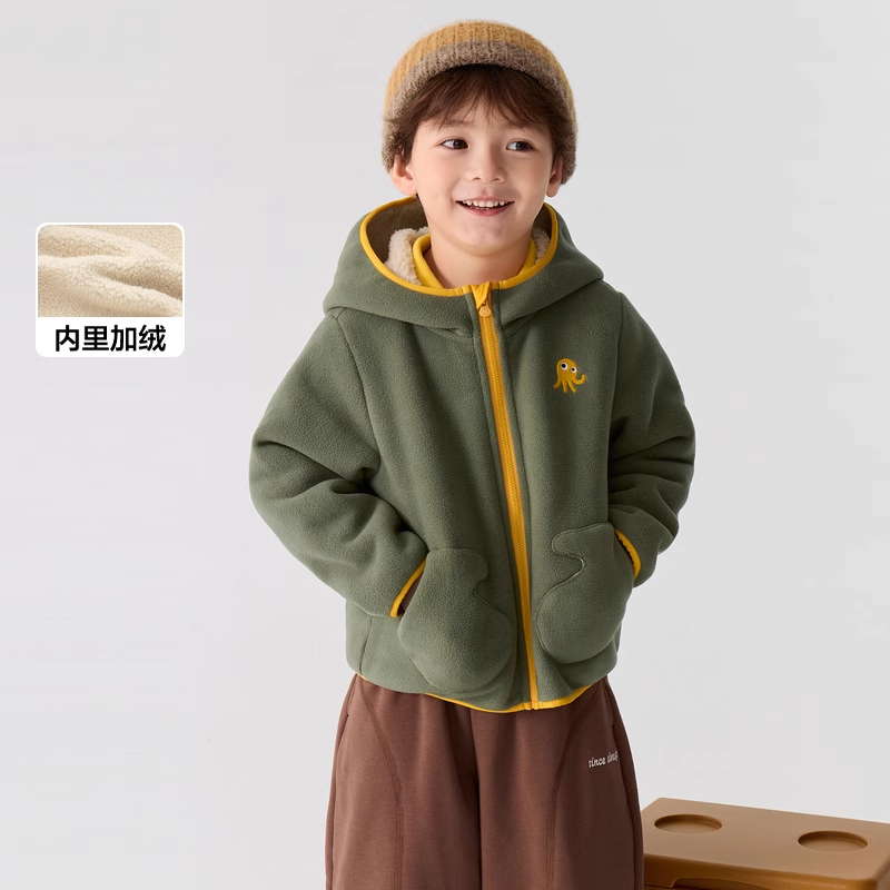 巴拉巴拉儿童外套摇粒绒秋冬装