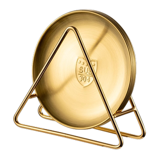 onlycook 轻奢餐桌304不锈钢吐骨碟 家用骨头垃圾碟子盘子吐骨盘