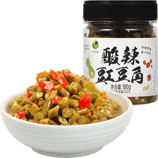 田野故事腌制酱菜泡菜酸辣豇豆角180g湖南特产下饭菜咸菜