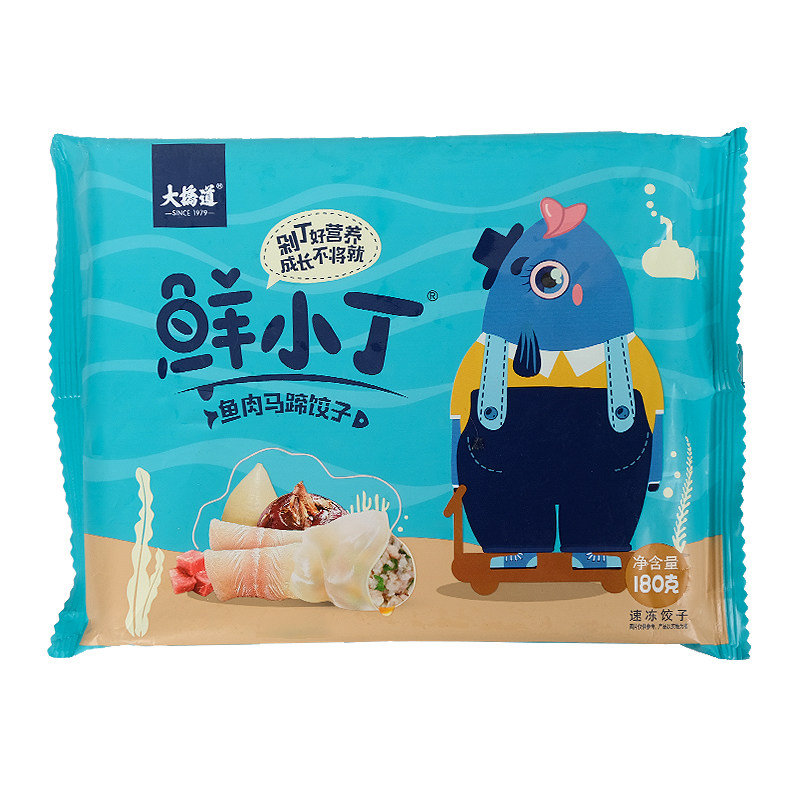 大桥道鲜小丁鱼肉马蹄饺子180g