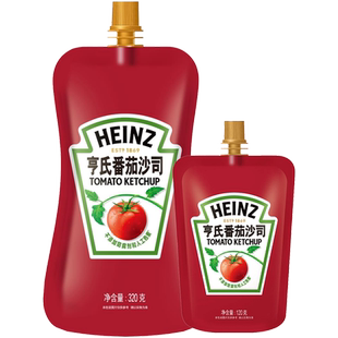 亨氏番茄酱番茄沙司肯德基披萨薯条汉堡意面酱320g+120g家用袋装