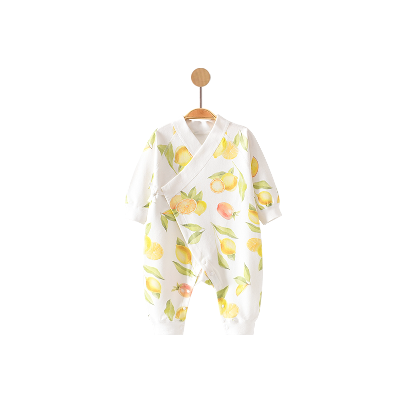 彩婴房A类吸湿排汗0至6月连体衣