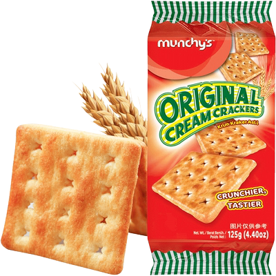 马奇新新进口原味白苏打饼干