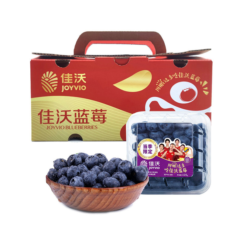 佳沃山地蓝莓125g*6盒