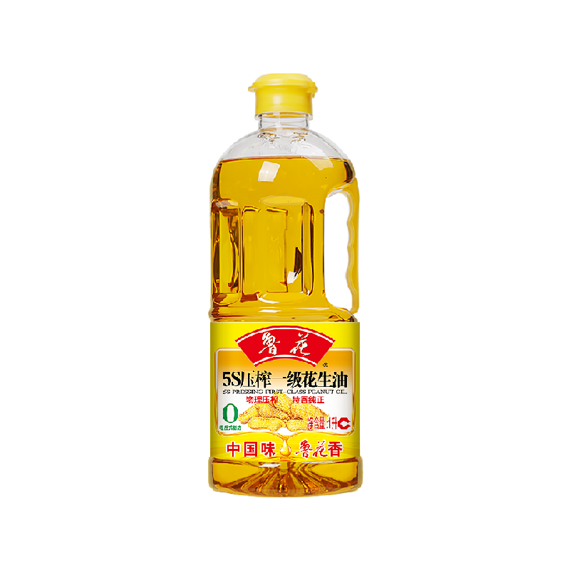鲁花5S压榨一级花生油1L×1桶