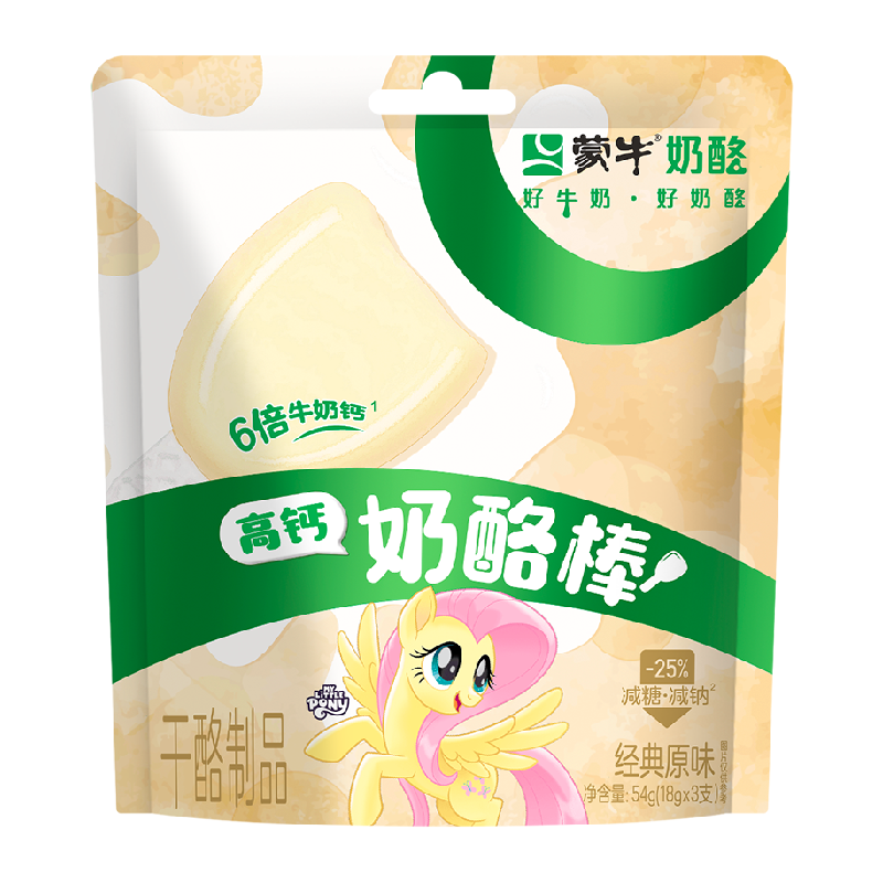 蒙牛高钙奶酪棒经典原味干酪制品54g×5袋