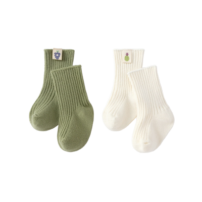 babylove宝宝袜子春秋高弹中筒袜