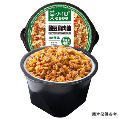 莫小仙酸豆角肉沫自热米饭