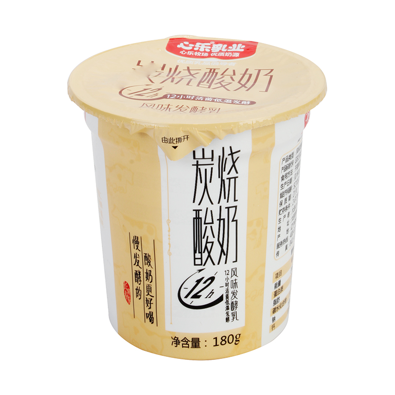 心乐炭烧酸奶180g/瓶牛奶饮料