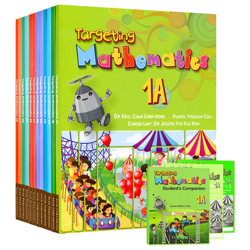 新加坡数学小学教材 Targeting Mathematics 1A-6B书本+