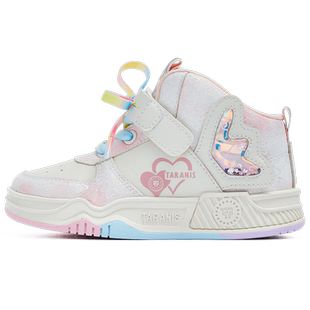 泰兰尼斯童鞋秋季新款公主运动鞋女童休闲儿童板鞋轻便男童休闲鞋