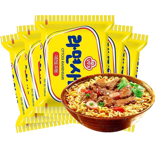 韩国不倒翁火锅面饼部落火锅拉面餐饮面条速食泡面进口韩式方便面