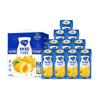 蒙牛纯甄燕麦黄桃酸奶年货礼盒