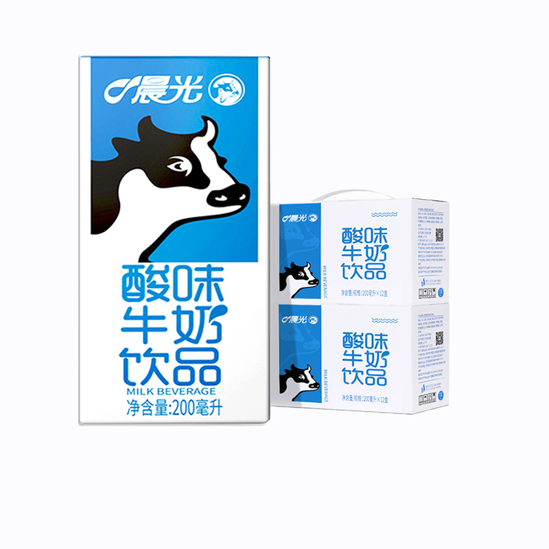 晨光酸味牛奶乳饮品200ml×24盒