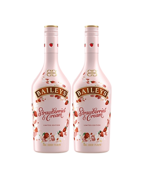 百利甜力娇酒草莓奶油味700ml*2