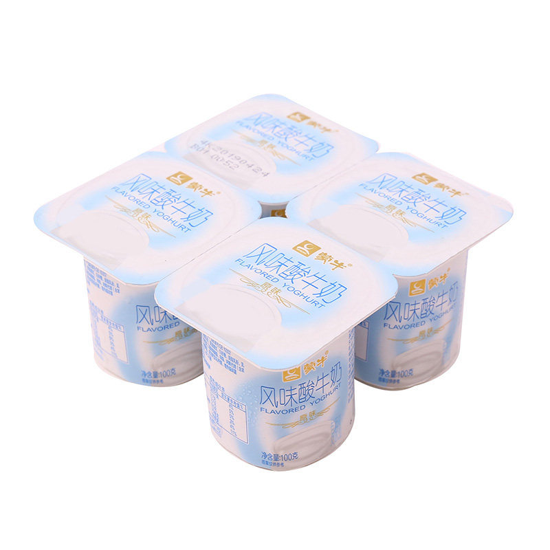 蒙牛风味酸牛奶(原味) 100克*4杯/组