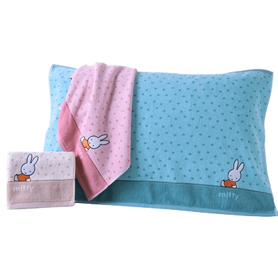 金号枕巾枕头盖巾卡通米菲兔纯棉