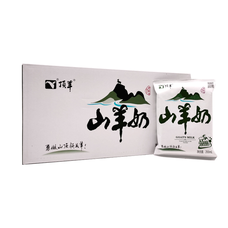 顶羊山羊奶送礼香醇200ml*12袋