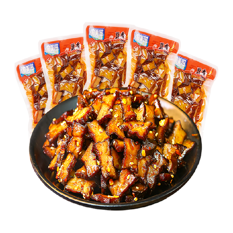 渝美滋柴火豆干麻辣豆腐干辣条湖南特产香干零食小吃休闲食品