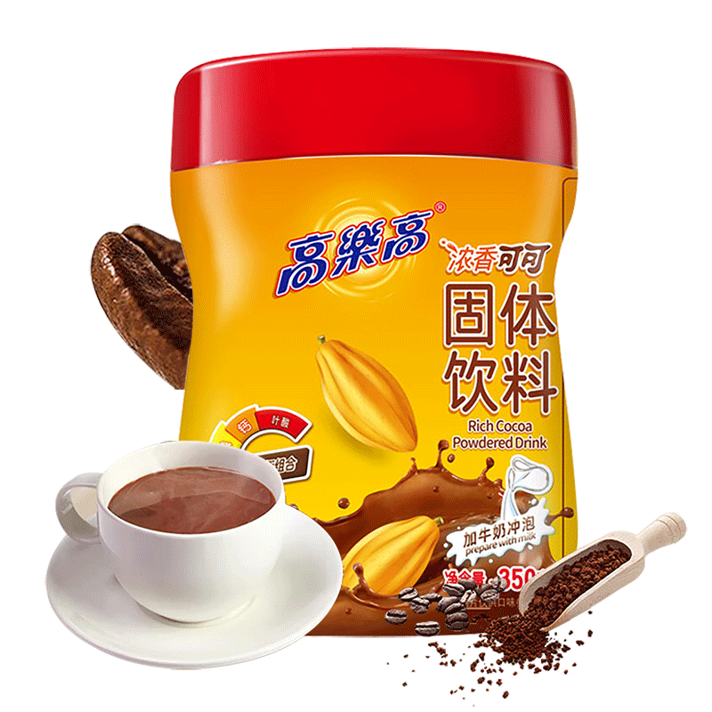 高乐高浓香可可味营养固体饮料350g/罐巧克力味冲饮