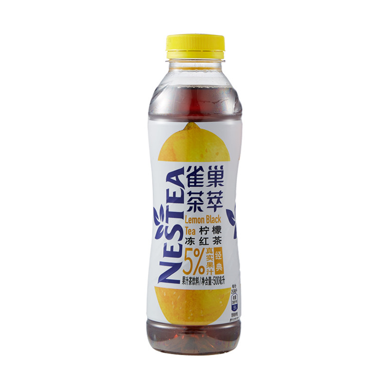 雀巢茶萃柠檬冻红茶果汁茶饮料500ml