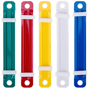 得力装订夹活页塑料双孔装订夹条文件打孔机器彩色装订装订扣