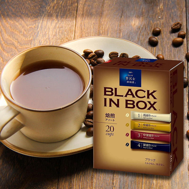 日本原装进口香浓美式黑咖啡，4种口味
