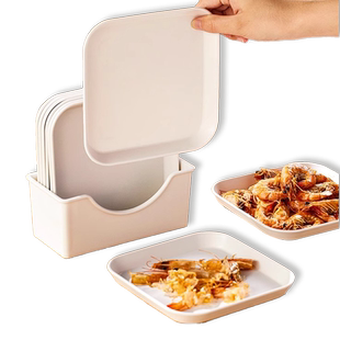 优勤吐骨碟家用吐骨头盘碟食品级餐桌桌面装垃圾渣小菜水果盘