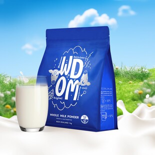 新西兰WDOM渥康全脂奶粉中老年儿童学生全家高钙高蛋白1kg牛奶粉