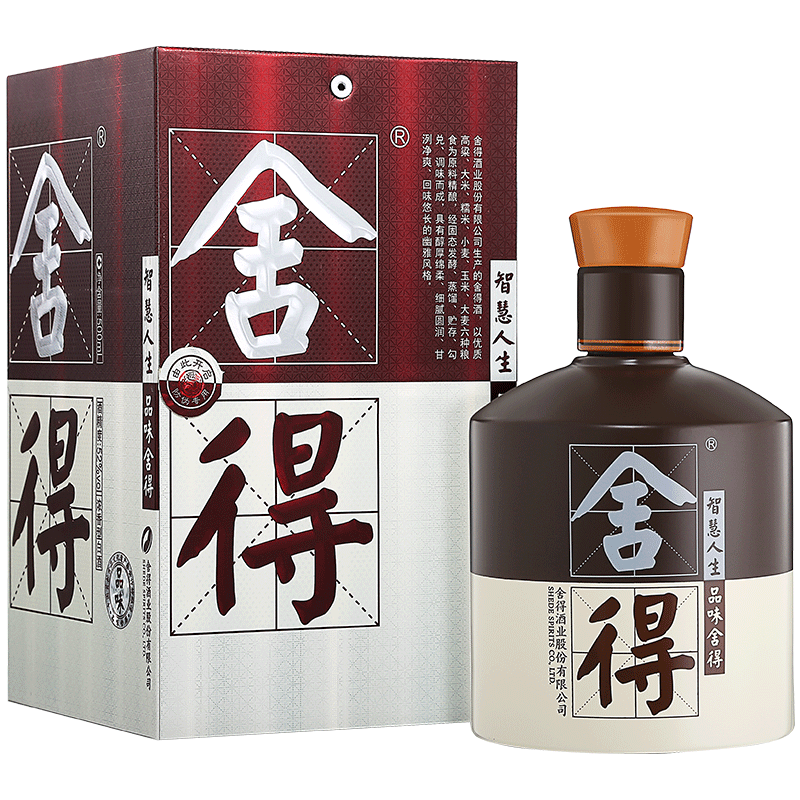舍得38度浓香型白酒500ml×2盒