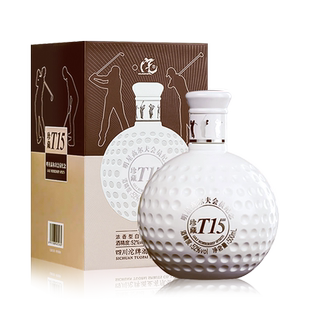 沱牌高尔夫52度浓香型500ml*1瓶送礼盒装纯粮食白酒