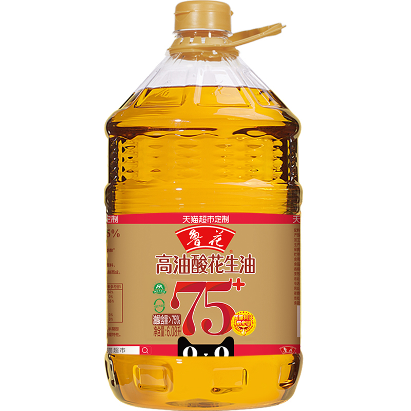 鲁花高油酸6.08L花生油