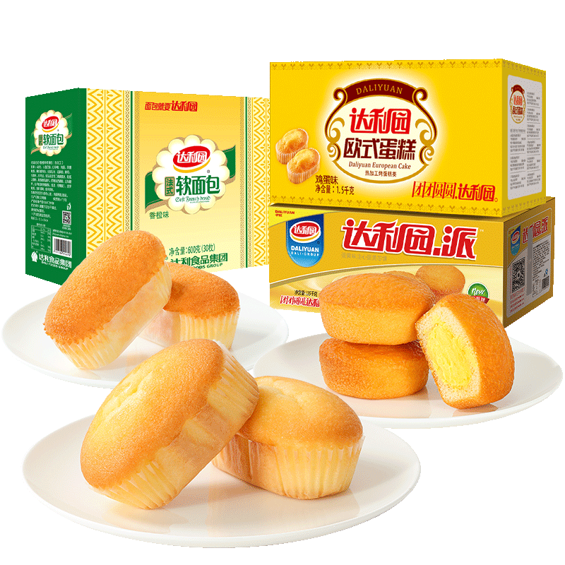 达利园蛋黄派面包3.45kg×1组