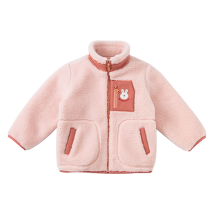 【反季清仓】戴维贝拉童装儿童男童外套冬季新款女童宝宝上衣加绒