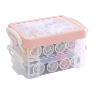 包邮家用针线盒便捷式针线包宿舍实用针线缝纫工具大容量针线套装