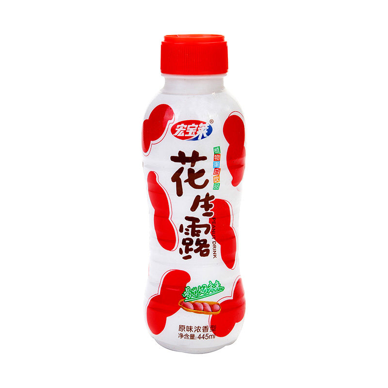 宏宝莱花生露(原味)饮料445ml/瓶饮品网红